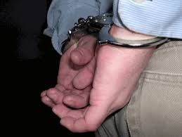 Handcuffs after arrest 