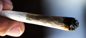 A joint held by someone.