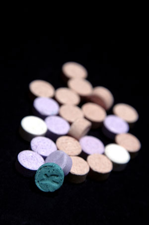 MDMA or ecstasy pills