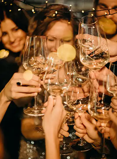  Young people drinking and abusing alcohol.